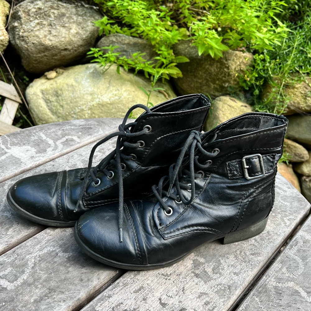 Madden Girl Vegan Moto Boots